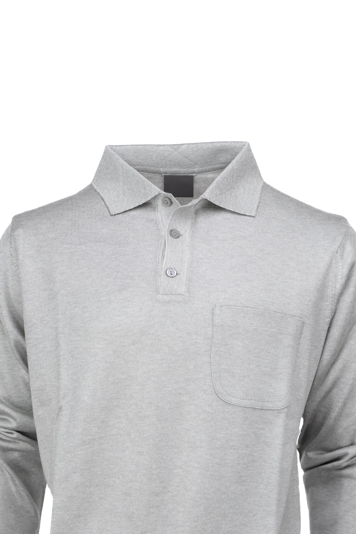 Oppland Erkek Kazak Premium Yün Tarzı Klasik Polo Yaka Düğmeli Cepli Rahat Tam Kalıp